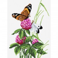 Набір для вишивки хрестиком Метелики на конюшині від ТМ Чарівниця